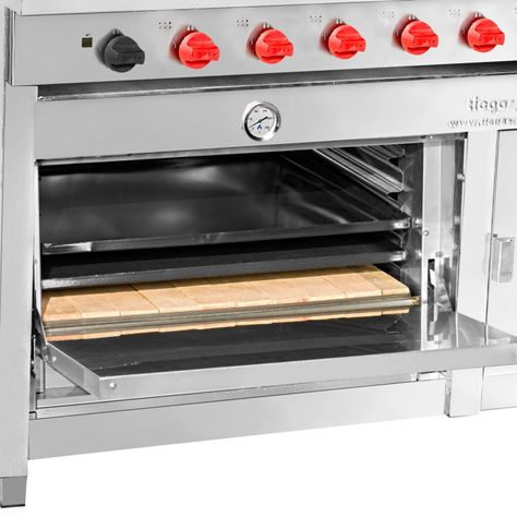 Cocina Industrial 6 Platos Con Horno + Calienta Platos-2