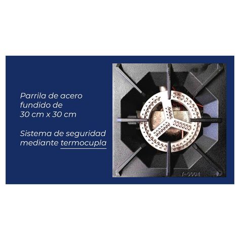 Cocina Industrial 6 Platos Con Horno + Calienta Platos-5