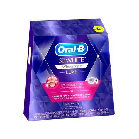 Tiras Blanqueadoras Oral-B 3D 14 Sobres Whitestrips Luxe-0