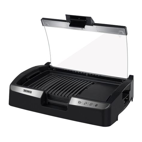 Parrilla Electrica Thomas 1800 W Con Tapa-0