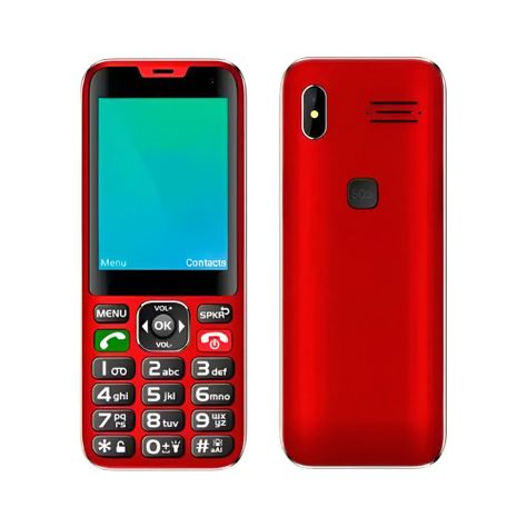 Telefono Celular Senior Tecnolab 4G Adulto Mayor TL487 Rojo-1