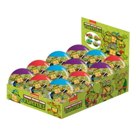 Huevos sorpresa Tortugas Ninjas x 12 unidades.-0