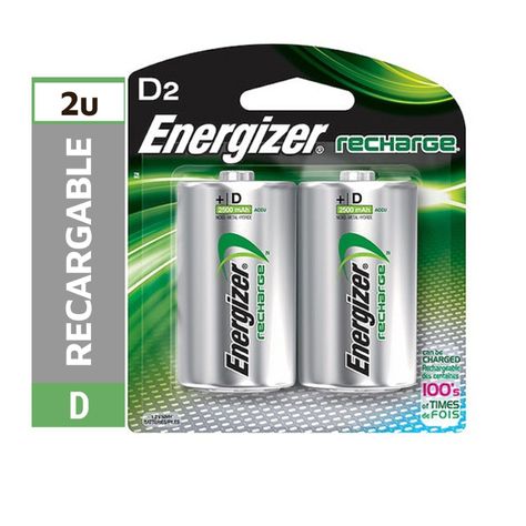 Pila Recargable Energizer Tamaño D 2 Unidades-1
