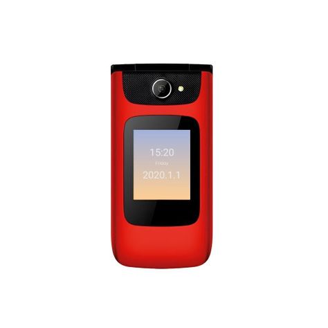 Celular Senior Introtech 4G Almeja Clamshell Batt Rojo-0