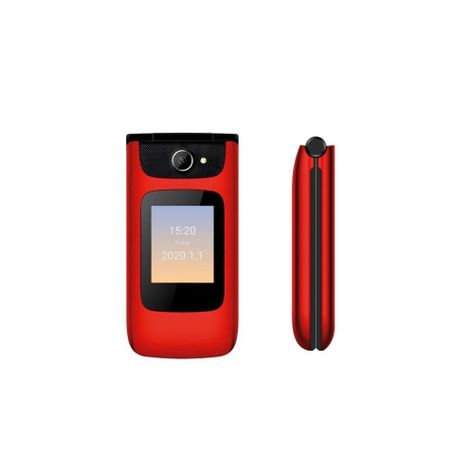 Celular Senior Introtech 4G Almeja Clamshell Batt Rojo-1