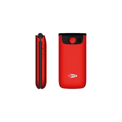 Celular Senior Introtech 4G Almeja Clamshell Batt Rojo-3
