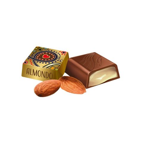Pack 4 Cajas Chocolate Rellenos Sabor Almendra Goplana 1Kg-2