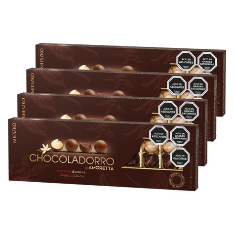 Pack 4 Estuche Bombones Mieszko Chocoladorro 178g-0