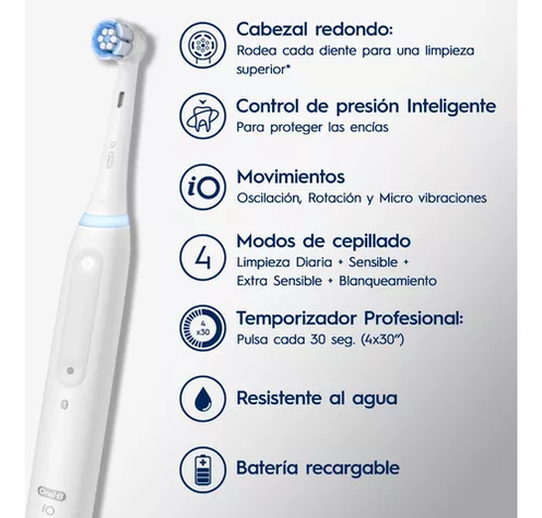 Cepillo de Dientes Eléctrico Oral-B iO 4 + 2 Repuestos-1