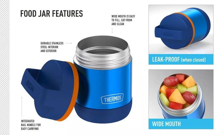 Thermos Termo Comida Carry 290ml Acero Inoxidable Azul-2