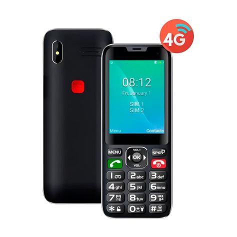 Telefono Celular Senior Tecnolab 4G Adulto Mayor TL487 Negro-1