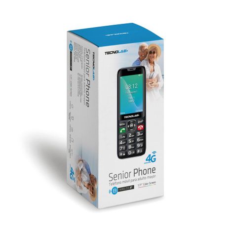 Telefono Celular Senior Tecnolab 4G Adulto Mayor TL487 Negro-3