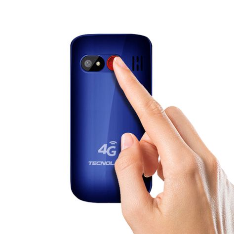 Celular Senior Tecnolab Shell Sos 4G 1.77 Pulgadas Azul-2