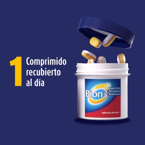 Pack 60 Bion 3 Vitaminas Minerales Y Probióticos-6
