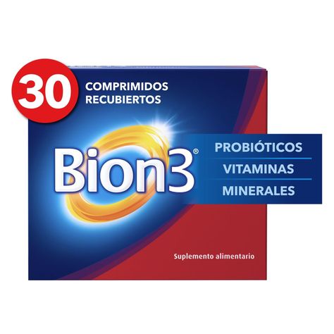 Bion 3 Vitaminas, Minerales Y Probióticos 30 Comprimidos-0