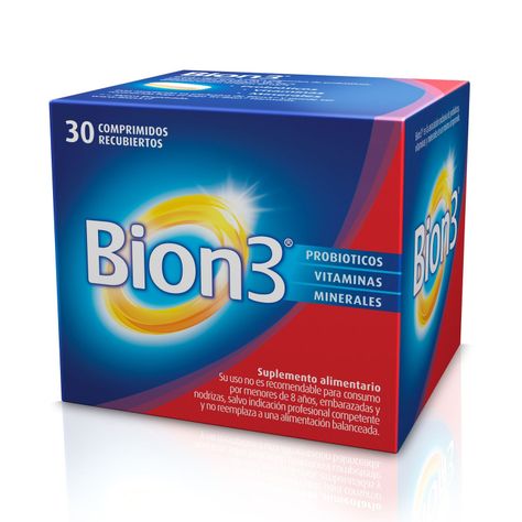 Bion 3 Vitaminas, Minerales Y Probióticos 30 Comprimidos-1