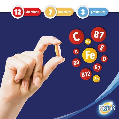Bion 3 Vitaminas, Minerales Y Probióticos 30 Comprimidos-4