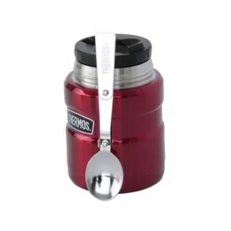 Termo de Thermos comida King 470ml acero inoxidable rojo-2