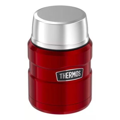 Termo de Thermos comida King 470ml acero inoxidable rojo-4