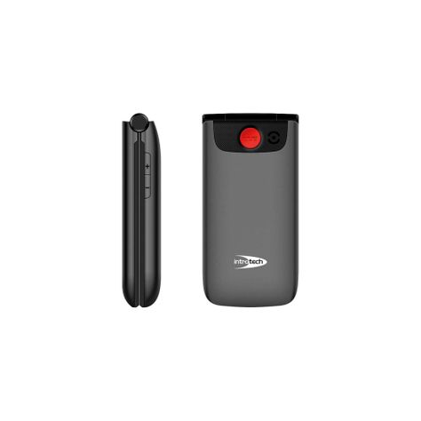 Celular Senior Introtech 4G Almeja Clamshell Batt Gris-Negro-2