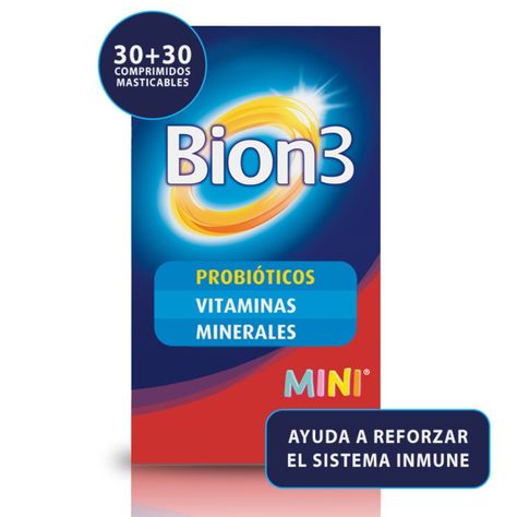 Pack 60 + 30 Bion 3 Mini Comprimidos Masticables-1