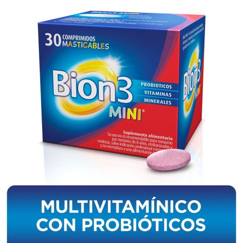 Pack 60 + 30 Bion 3 Mini Comprimidos Masticables-2