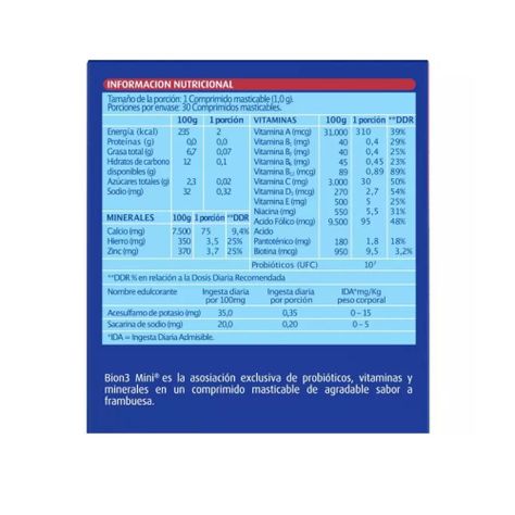 Pack 60 Bion 3 Mini Comprimidos Masticables-9