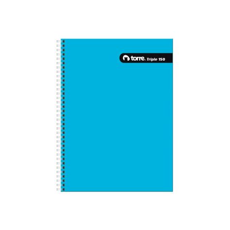 Cuaderno Universitario Triple Torre Mat 7mm 150 Hojas x 4ud-0