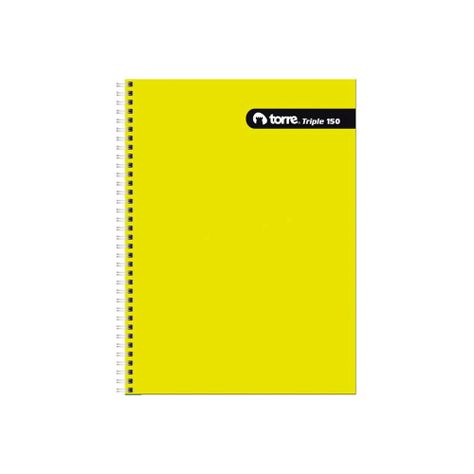Cuaderno Universitario Triple Torre Mat 7mm 150 Hojas x 4ud-1