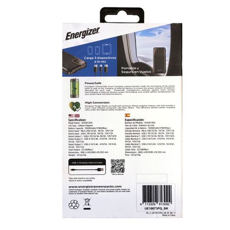 Energizer Power Bank Ultimate Portátil 10.000 Mah Negro-3