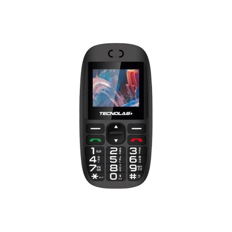 Tecnolab Teléfono Compacto Negro Senior  4G-0