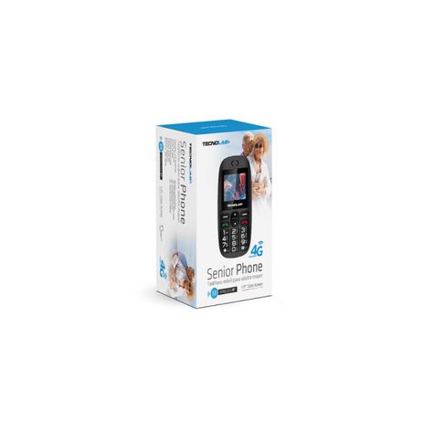 Tecnolab Teléfono Compacto Negro Senior  4G-1