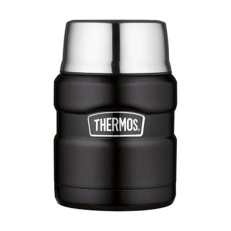 Termo de comida Thermos King 470ml acero inoxidable negro-3