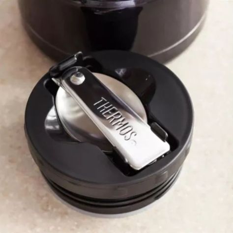 Termo de comida Thermos King 470ml acero inoxidable negro-4