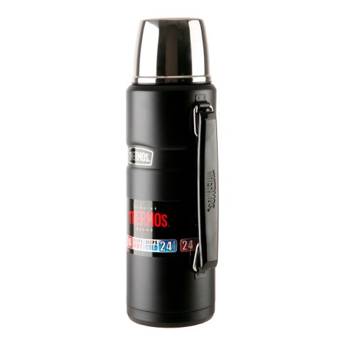 Termo Liquido King Acero Inoxidable Thermos 1,2 Litros Negro-2