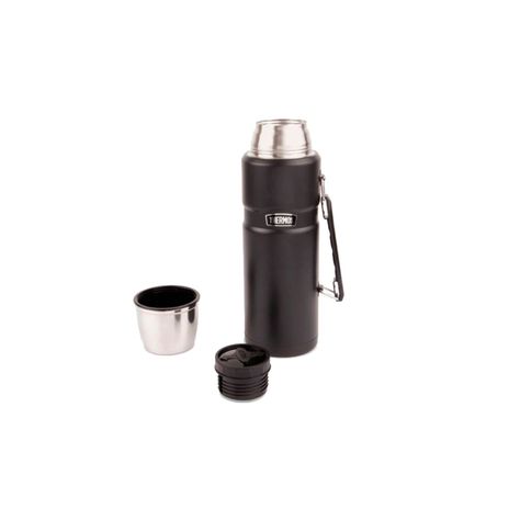 Termo Liquido King Acero Inoxidable Thermos 1,2 Litros Negro-4