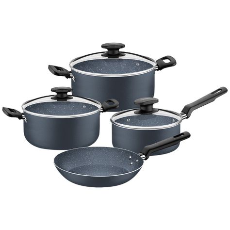 Tramontina Batería De Cocina 7 Piezas Azul-0