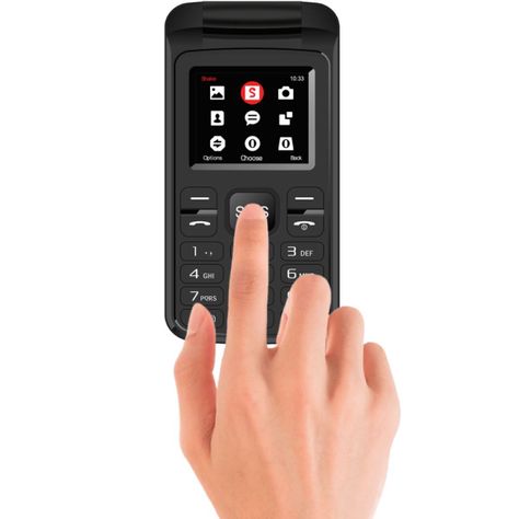 Mlab Celular Senior Shell 4G Sos 1,8" Negro-4