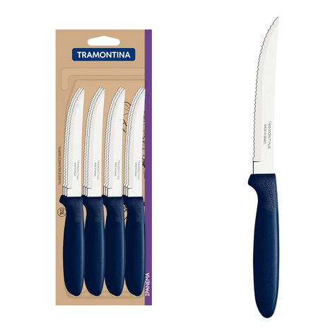 Set 12 Cuchillos Tramontina Ipanema mango plástico 5"-1