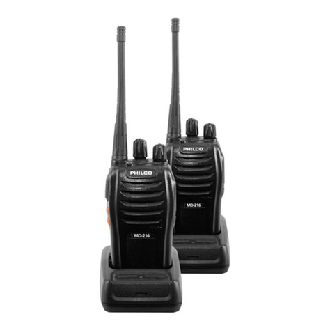 Par Radiotransmisores Portatil Philco Incluye manos libres-1