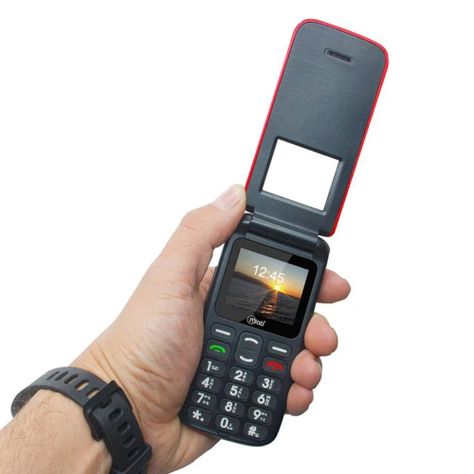 Celular Senior Tecnolab Shell Sos 4G 1.77 Pulgadas Rojo-1