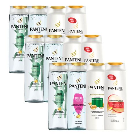 Pack 12 Shampoo Pantene surtido 200 ml-0