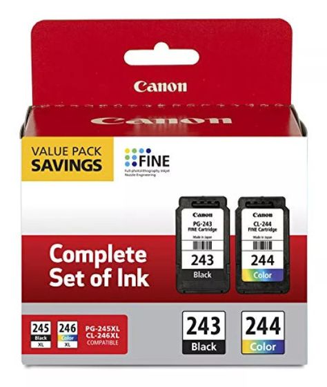 Pack Tintas Canon  Color 244 + Negro 243 Imp.Canon TR4522-0