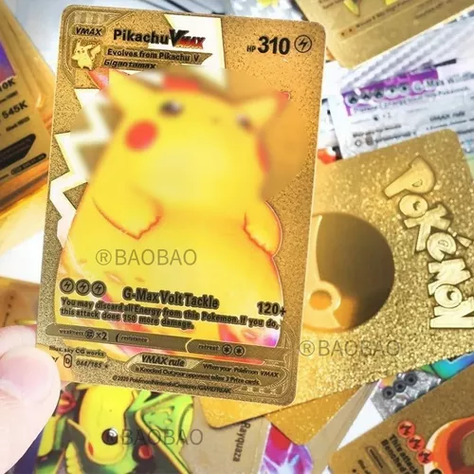 Cartas Pokemon Doradas Vmax Gx 55 Pcs Con Caja Español-3