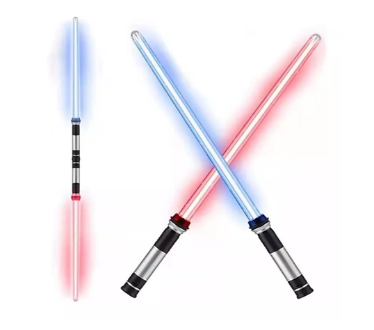 Juguetes Star Wars Espada Láser Retráctil Jedi Con Luz Rgb-0
