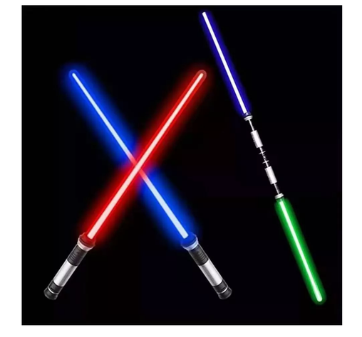 Juguetes Star Wars Espada Láser Retráctil Jedi Con Luz Rgb-1