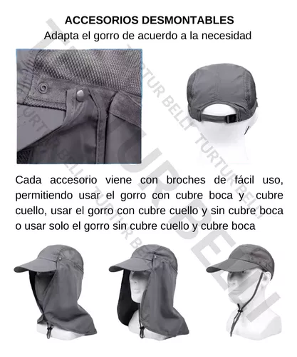 Gorro Jockey Legionario Visera Ancha Para Protección Solar-2
