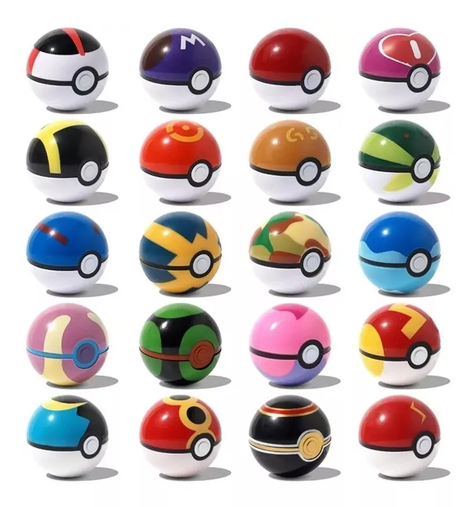 12 Pokebolas Pokemon (7cm) Mas 12 Pokemón De 2 Cm-3