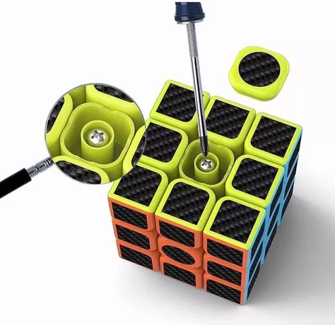 Cubo Rubik 2x2 3x3 4x4 5x5 Stickers Fibra De Carbono-2