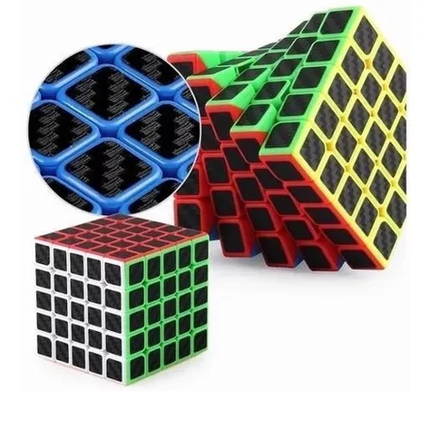 Cubo Rubik 2x2 3x3 4x4 5x5 Stickers Fibra De Carbono-5